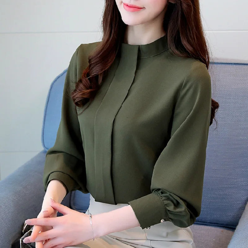 Chiffon Long Sleeve Blouse