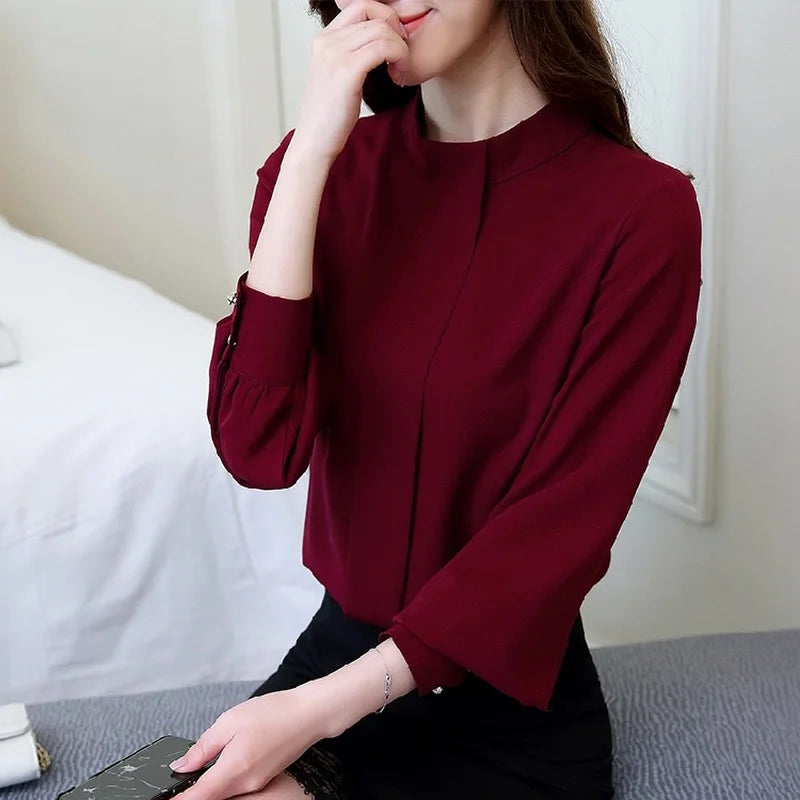 Chiffon Long Sleeve Blouse