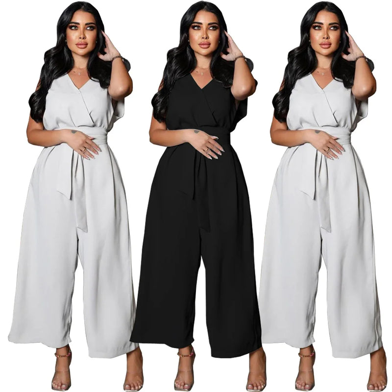 High Waist Wide Legs Casual Pants